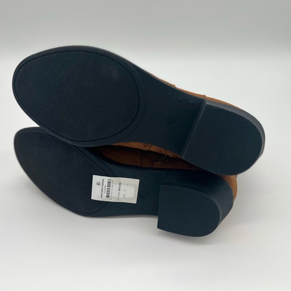 Avenue CLOUDWALKERS WIDE FIT ANKLE BOOT KEEGAN IN BROWN, SIZE 9 - Picture 6 of 6